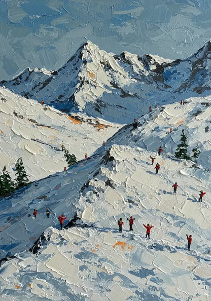 Explorers of the Peaks - Hand Painting
