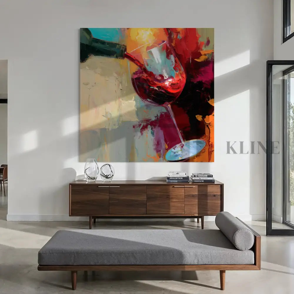 Expressive Wine Still Life - Hand Painting