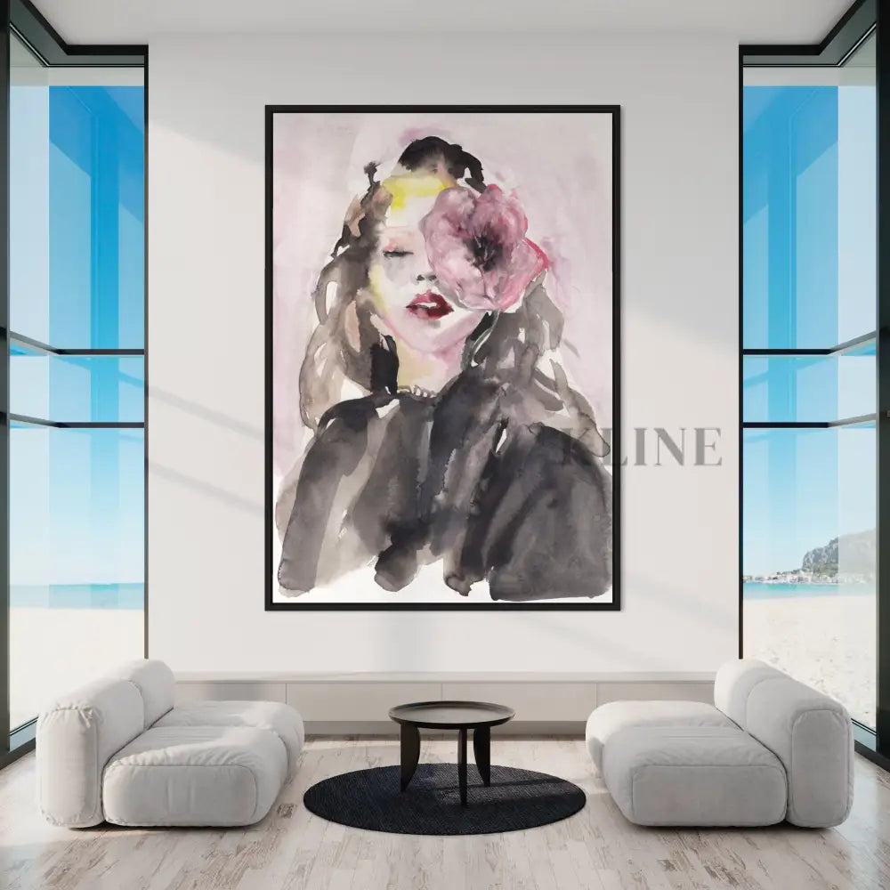 Face Like A Melody - Hand Painting Lounge Wall Art