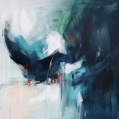 Falling Into Blue - Hand Painting