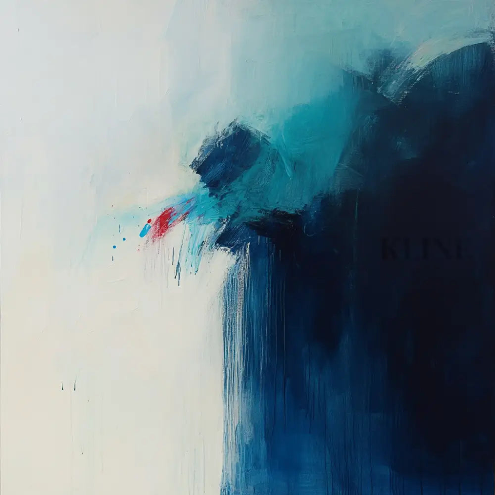 Falling Into Blue - Hand Painting