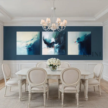 Falling Into Blue - Hand Painting