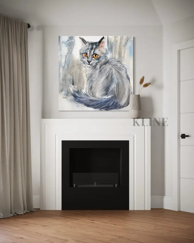 Feline Majesty - Hand Painting Grand art mural