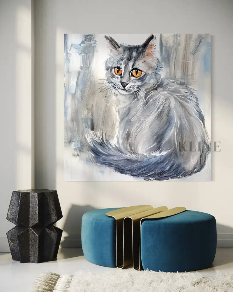 Feline Majesty - Hand Painting