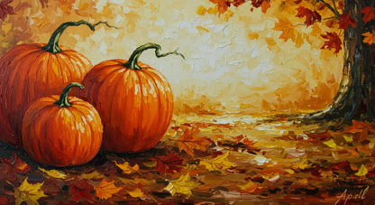 Fields of Amber - Hand Painting