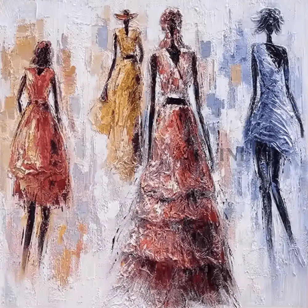 Fiesta - Hand Painting Large Wall Art