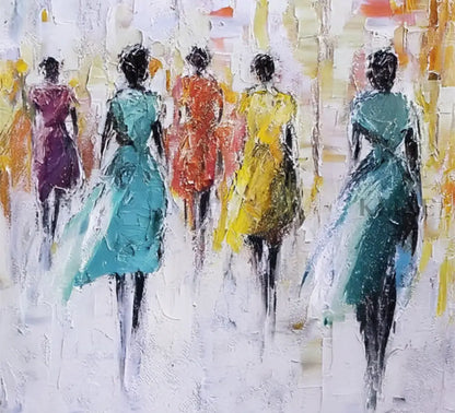 Figured Flow - Hand Painting