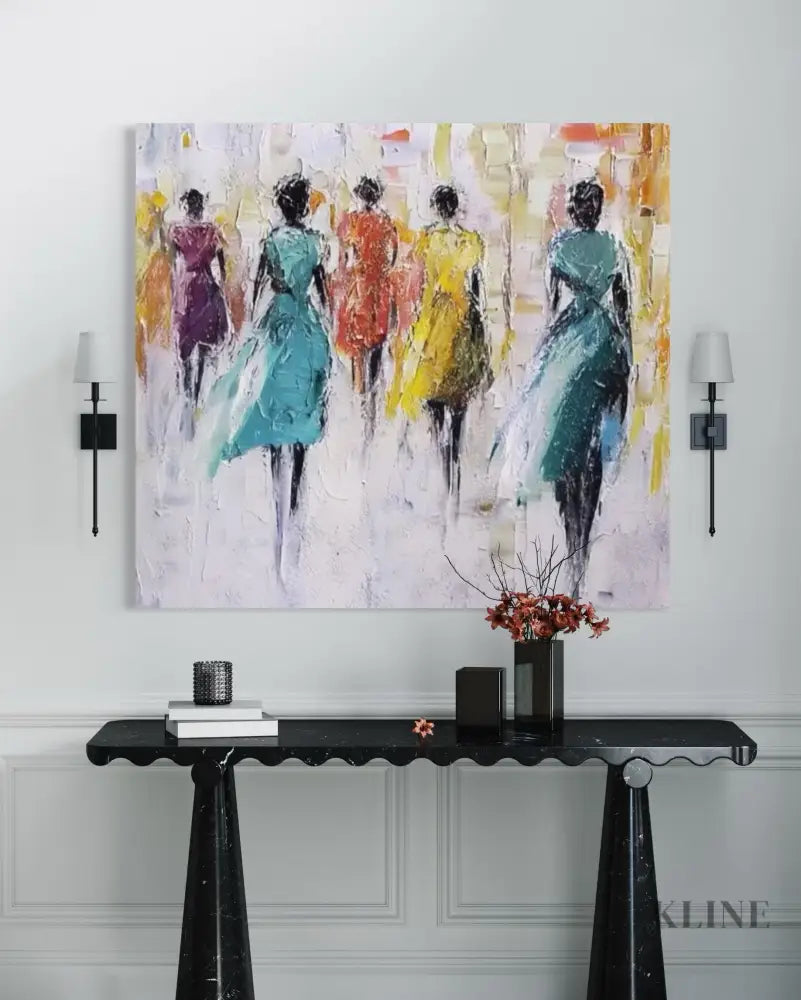 Figured Flow - Hand Painting