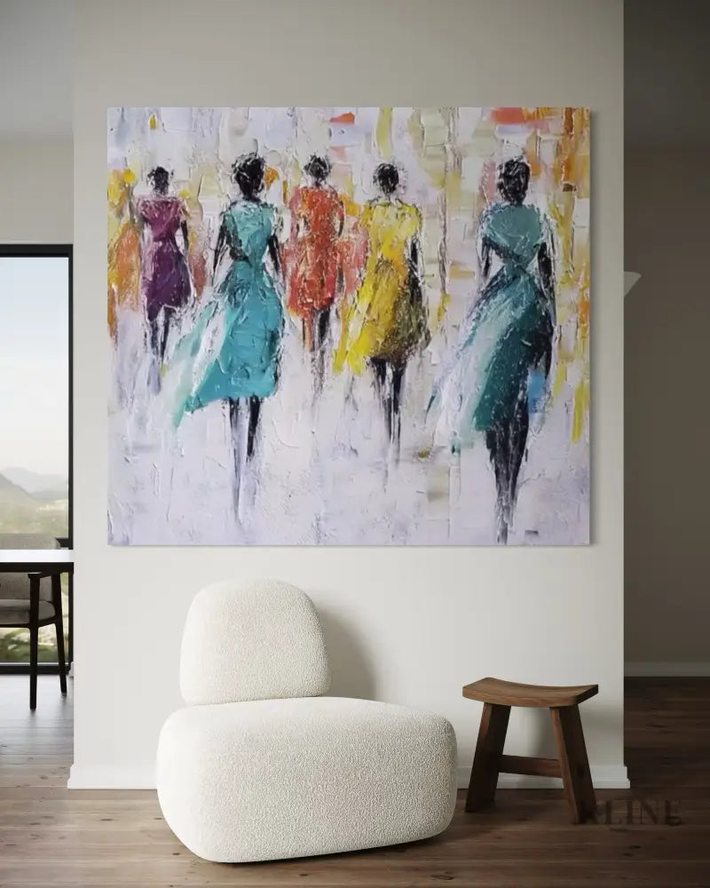 Figured Flow - Hand Painting