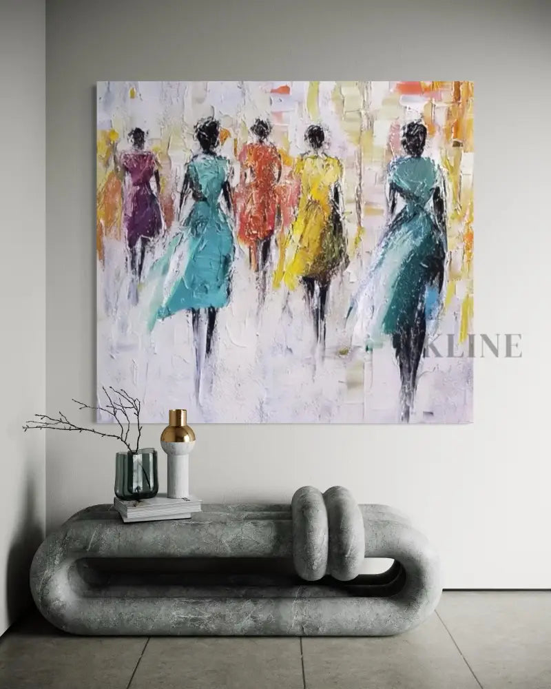 Figured Flow - Hand Painting Trending Wall Art