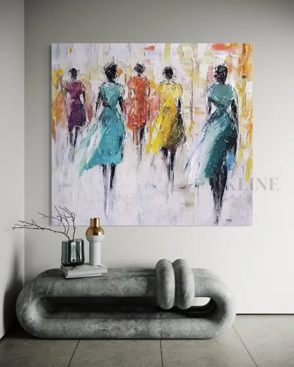 Figured Flow - Hand Painting