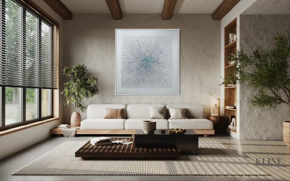 Fireworks - Hand Painting Square Wall Art & Paintings