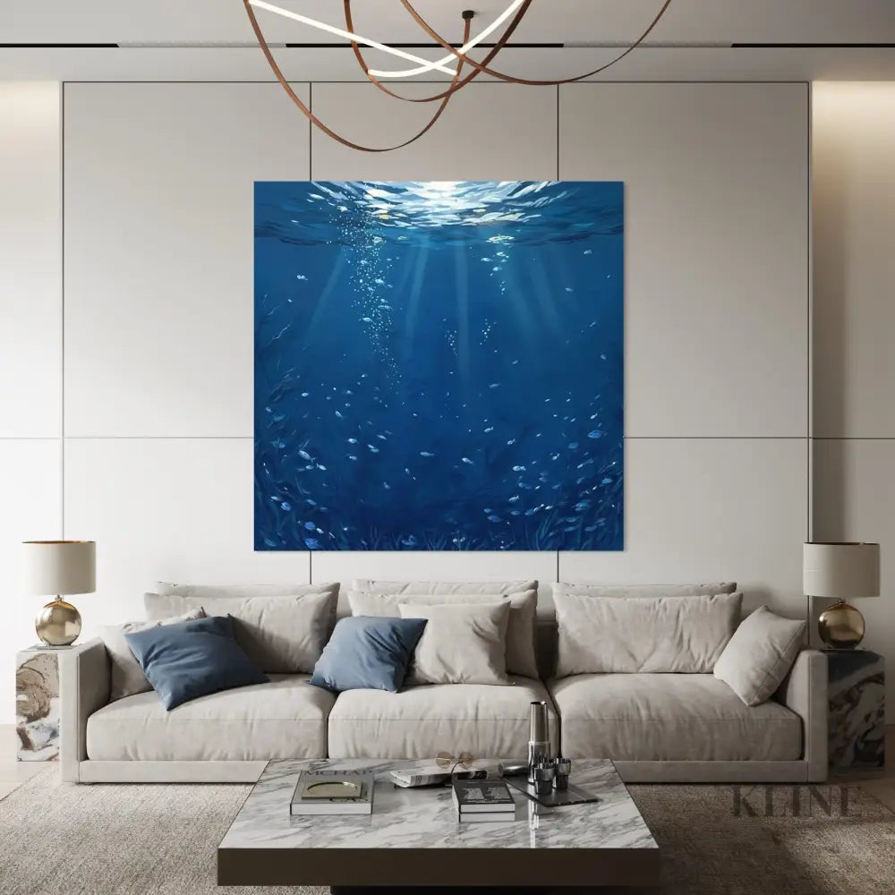 Floating in Depth - Hand Painting Original Paintings for Sale