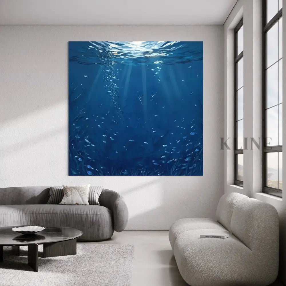 Floating in Depth - Hand Painting