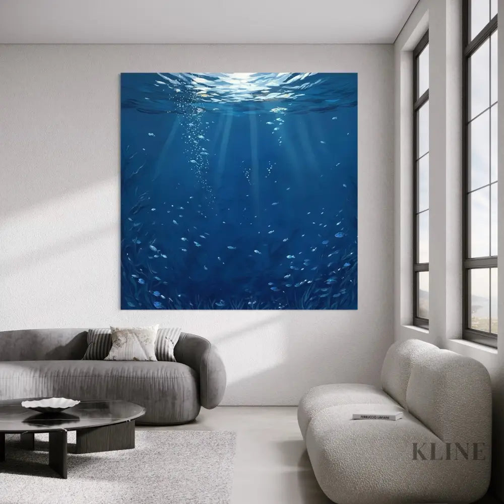Floating in Depth - Hand Painting
