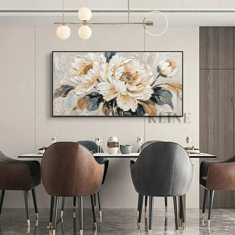 Floral Majesty - Hand Painting Dipinti originali in vendita