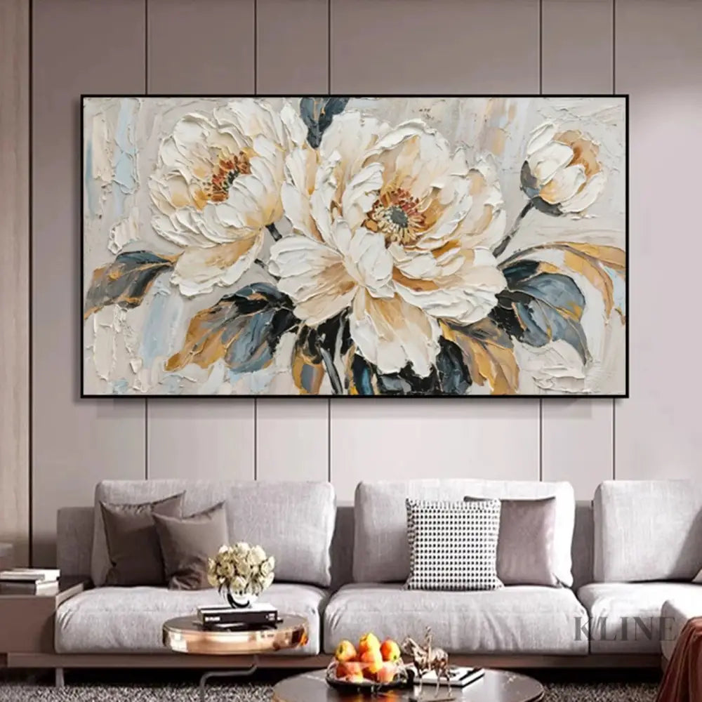 Floral Majesty - Hand Painting 