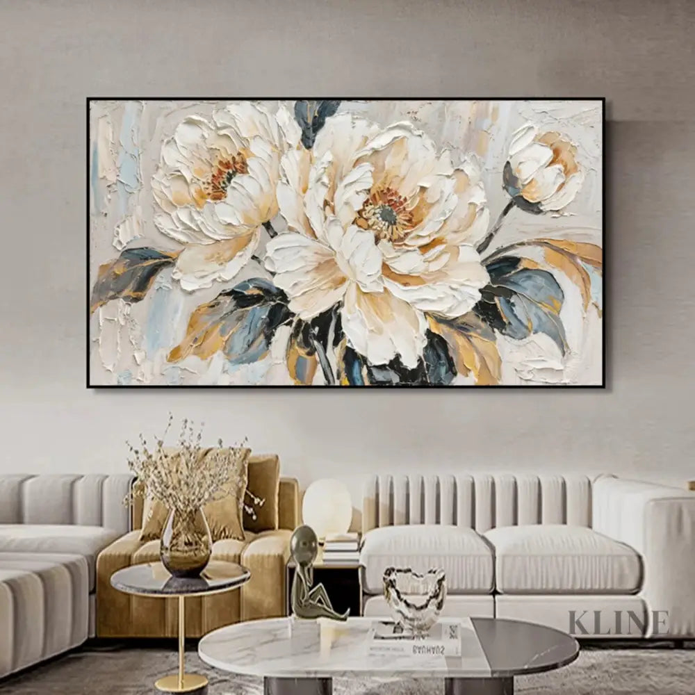 Floral Majesty - Hand Painting 
