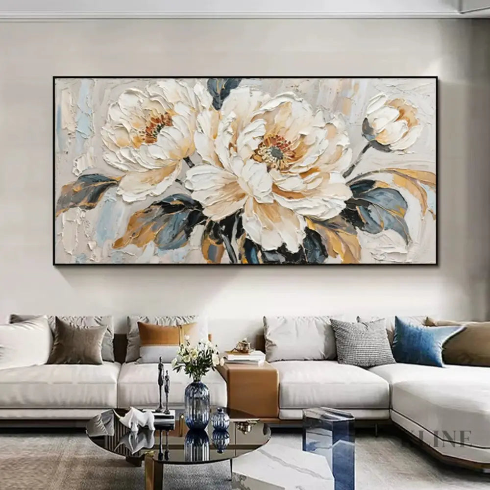 Floral Majesty - Hand Painting