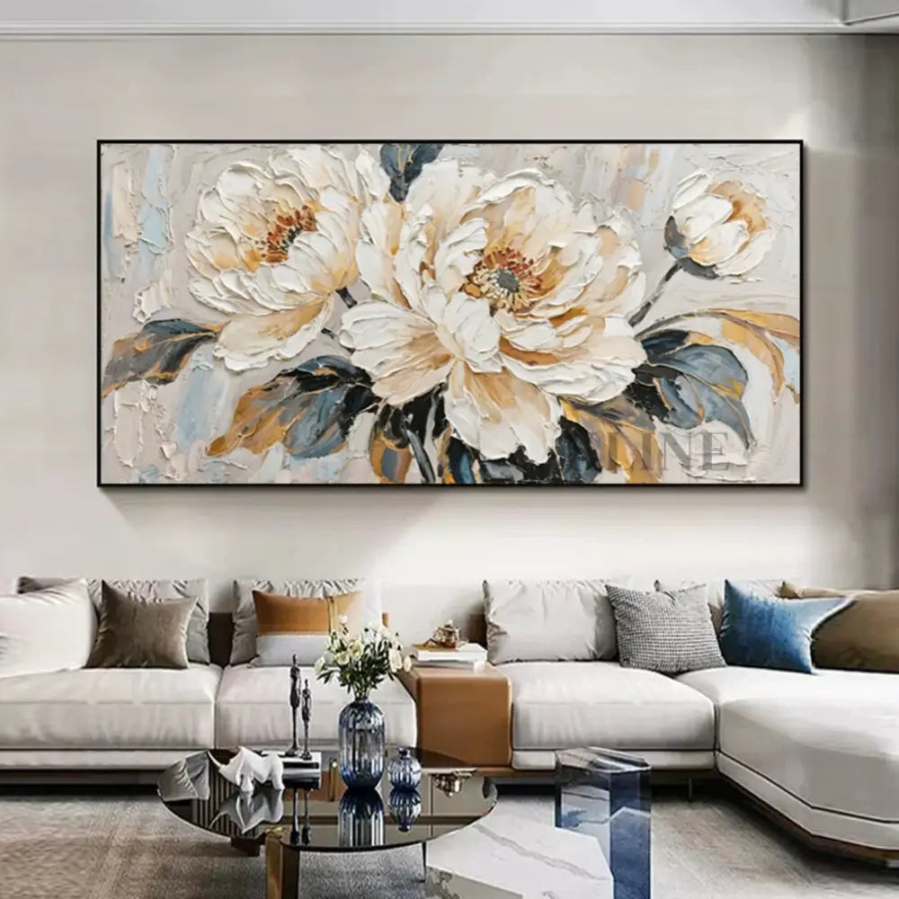 Floral Majesty - Hand Painting
