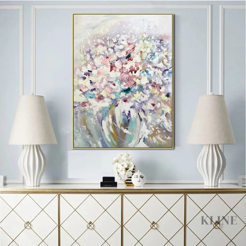 Floral Mist - Hand Painting