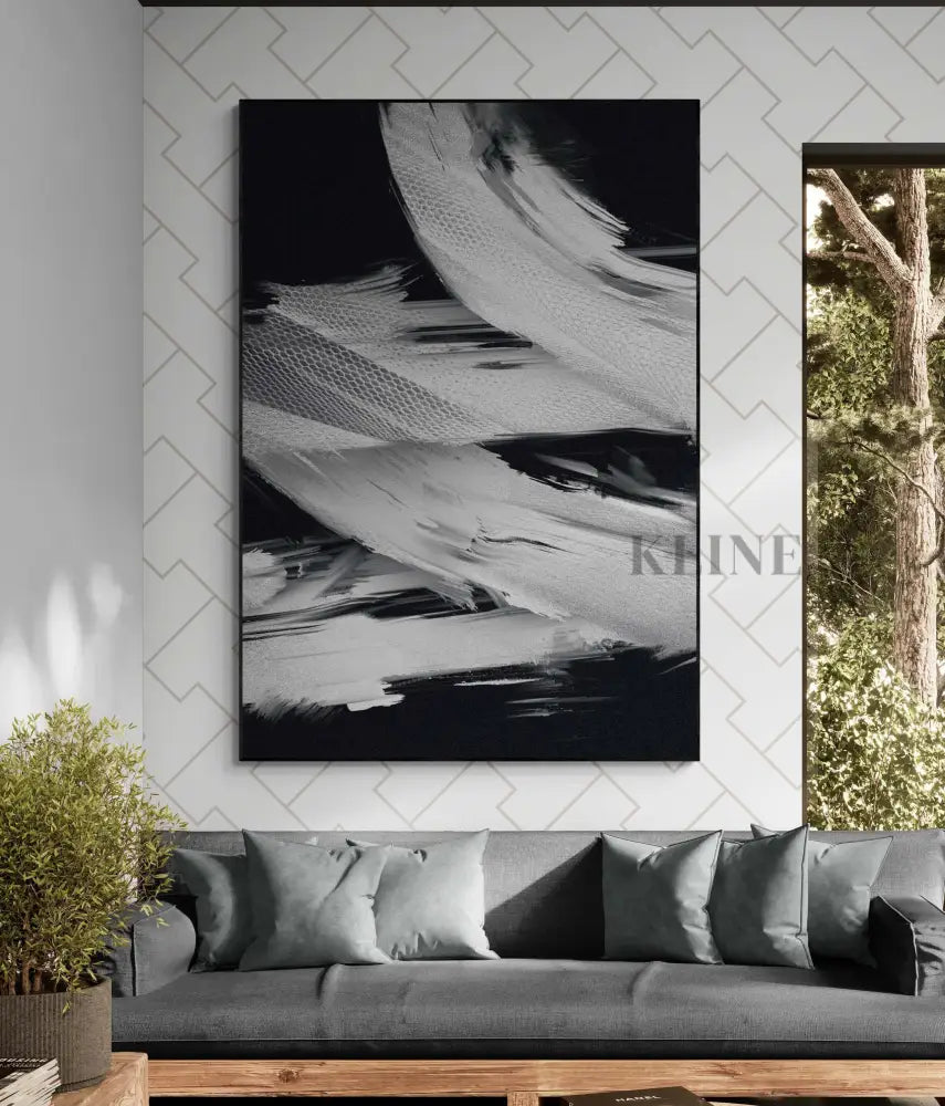 Fly by night I - Hand Painting Arte della parete su tela