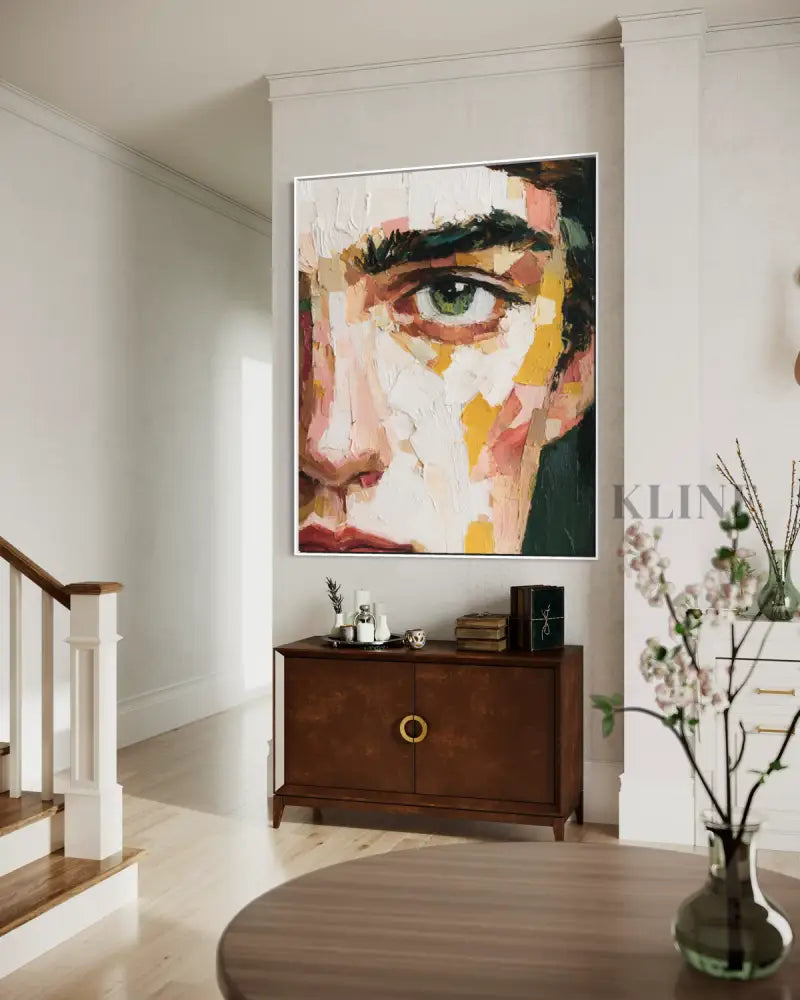Fragments of Grace - Hand Painting Vertical Wall Art & Paintings