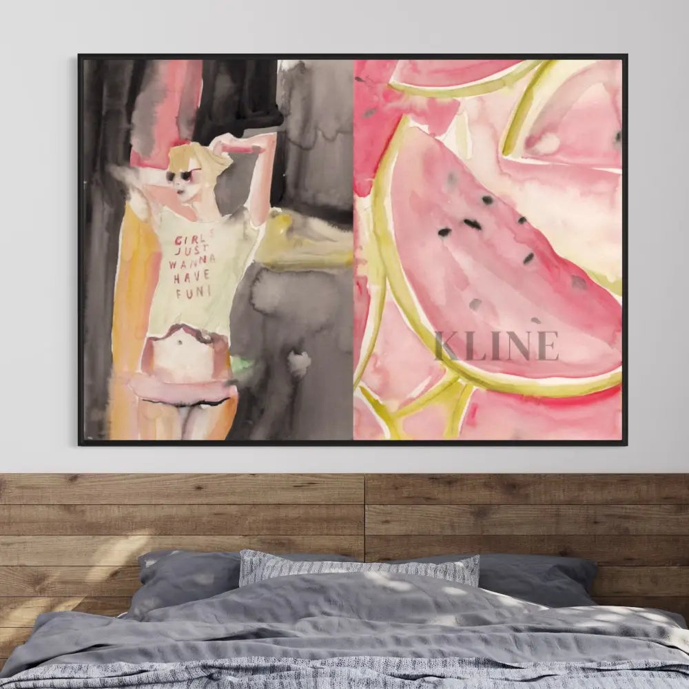 Friday’s Story - Hand Painting Dining Room Wall Art