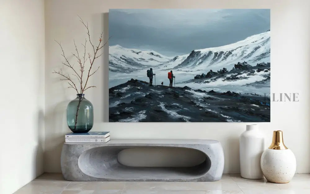Frozen Frontier Odyssey - Hand Painting