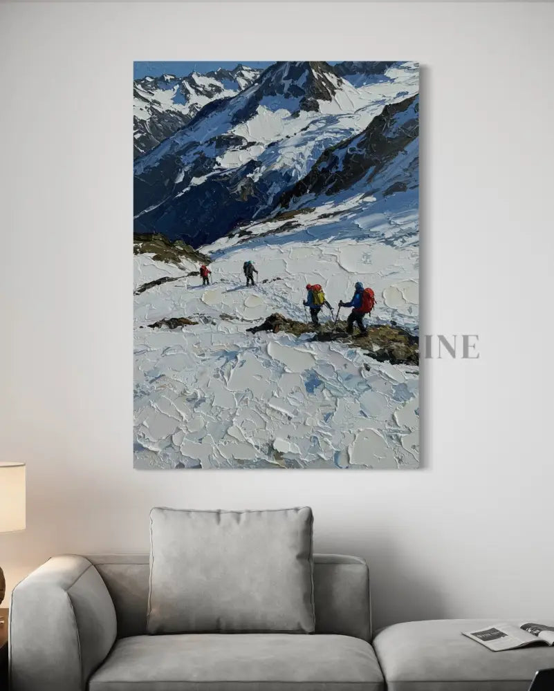 Frozen Pathfinders - Hand Painting Arte della parete per salotto