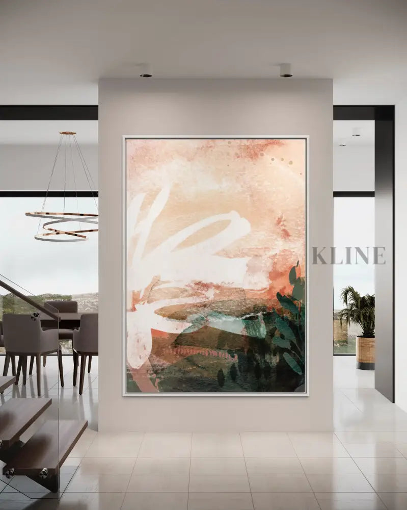 Garden Abstract 1 - Hand Painting Colorful Wall Art