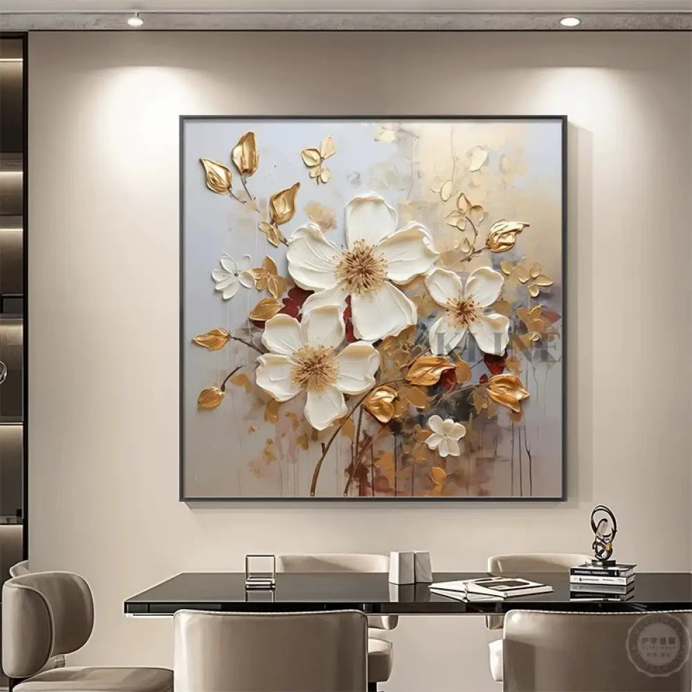 Garden of Ivory - Hand Painting 