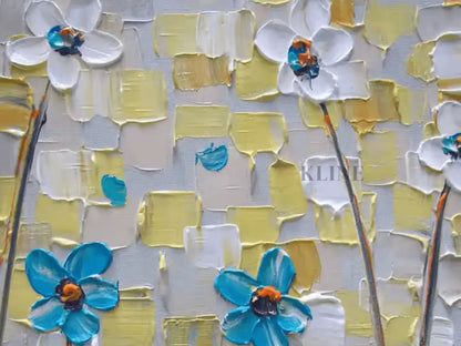 Garden of Textured Petals - Hand Painting