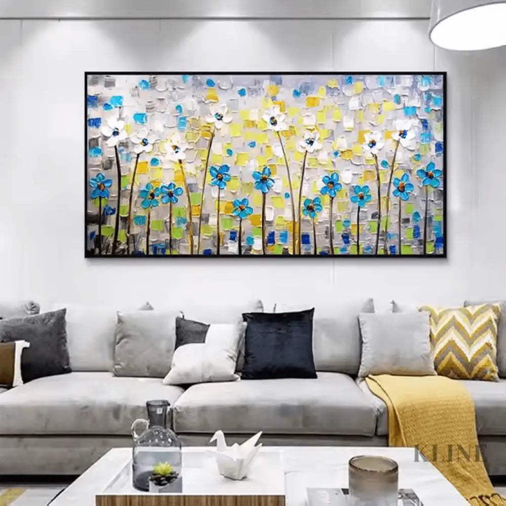 Garden of Textured Petals - Hand Painting