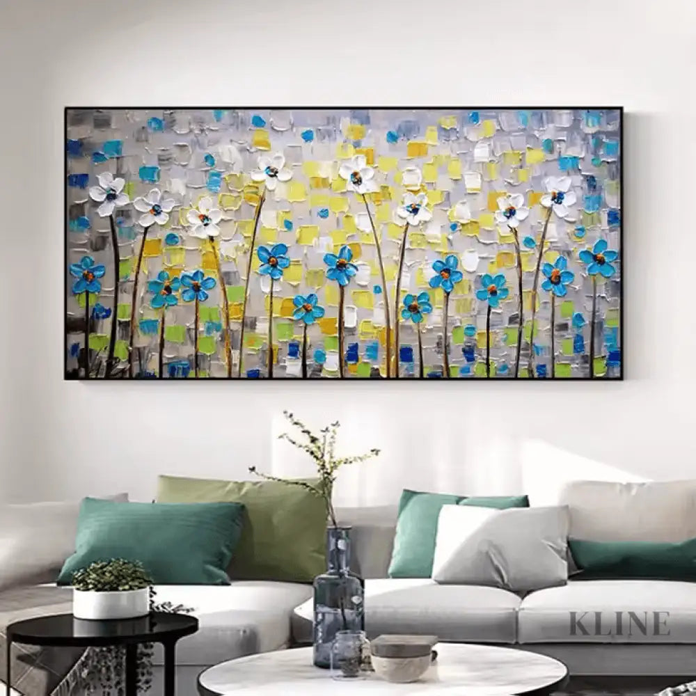 Garden of Textured Petals - Hand Painting