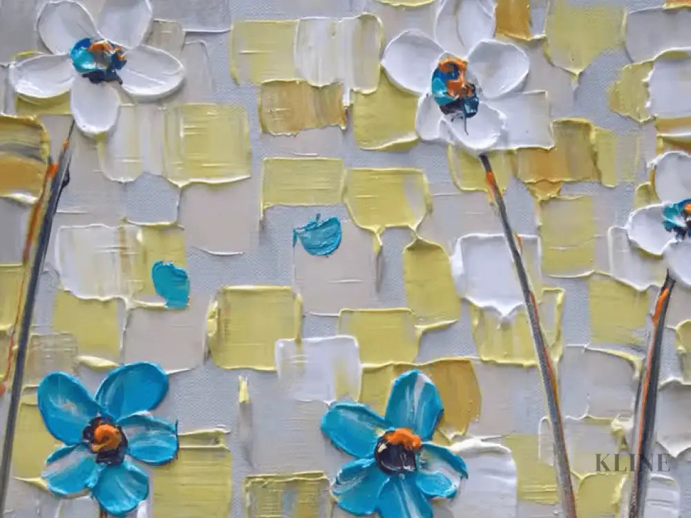 Garden of Textured Petals - Hand Painting