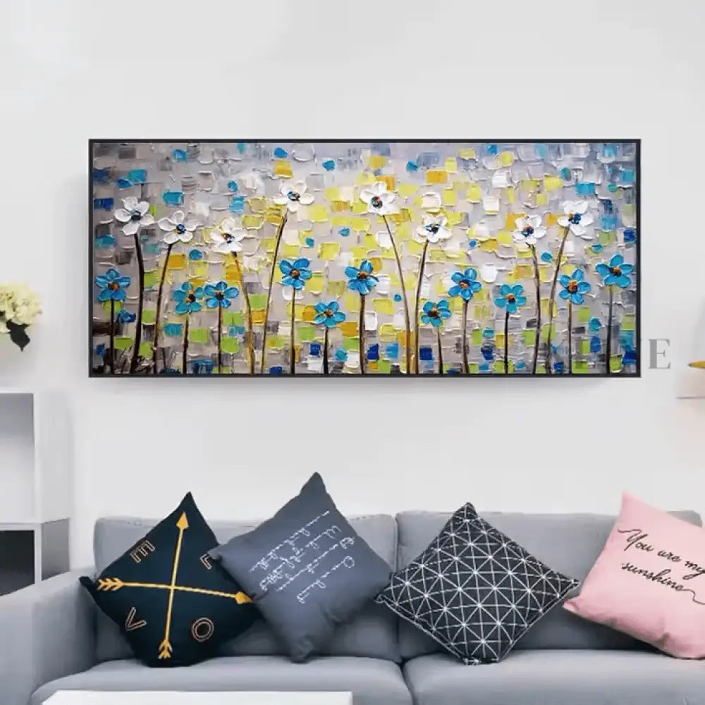 Garden of Textured Petals - Hand Painting