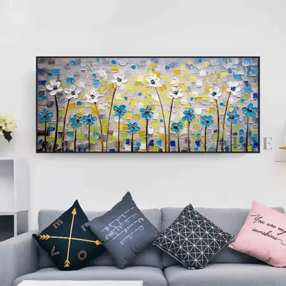 Garden of Textured Petals - Hand Painting