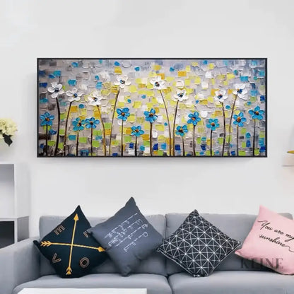 Garden of Textured Petals - Hand Painting
