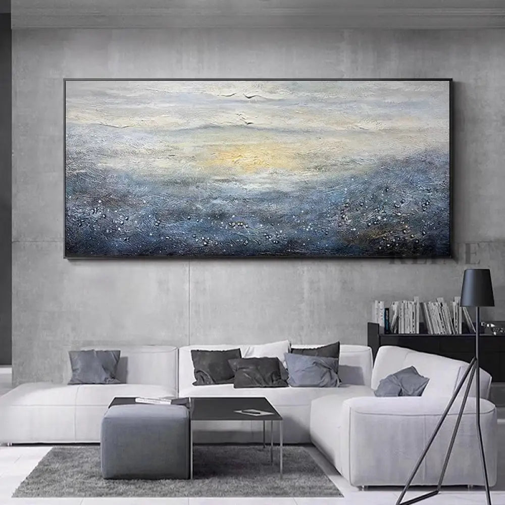 Gazing at the Sky - Hand Painting Mountains Wall Art