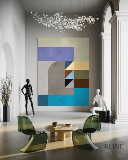 Geometric Harmony - Hand Painting