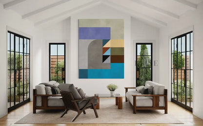 Geometric Harmony - Hand Painting