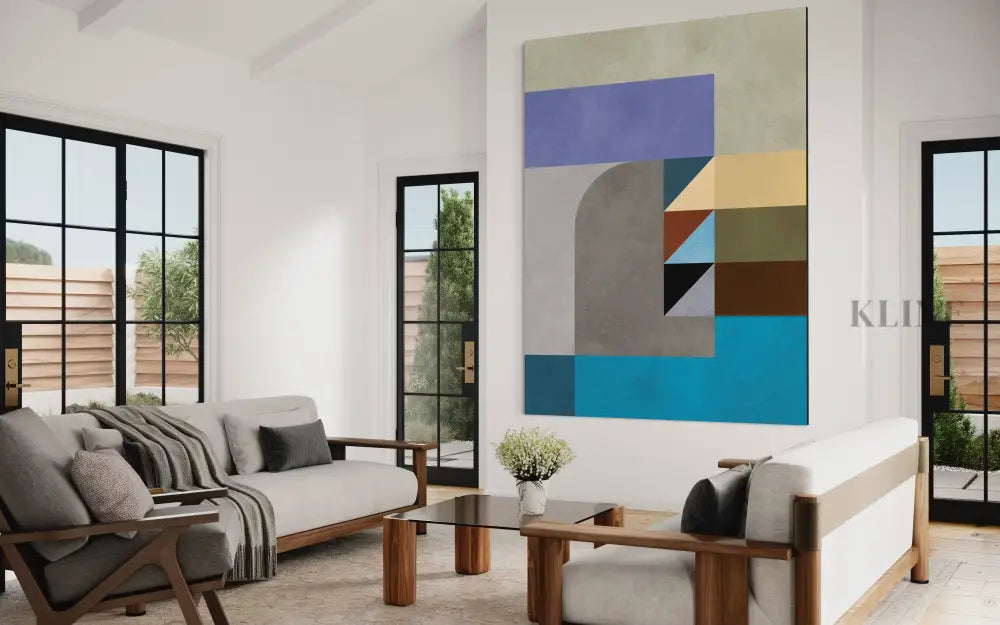 Geometric Harmony - Hand Painting