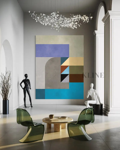 Geometric Harmony - Hand Painting