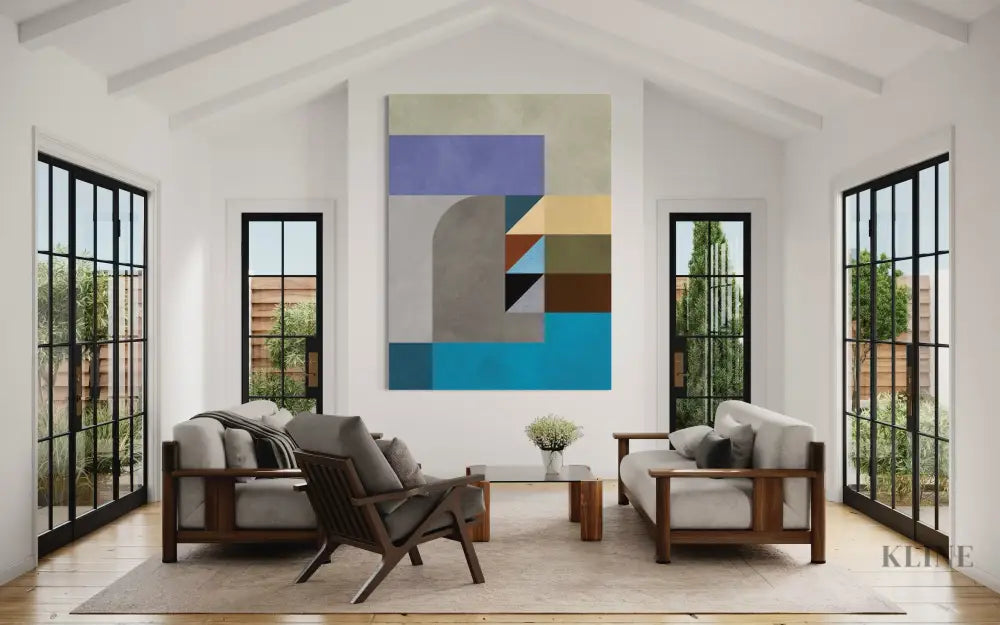 Geometric Harmony - Hand Painting 