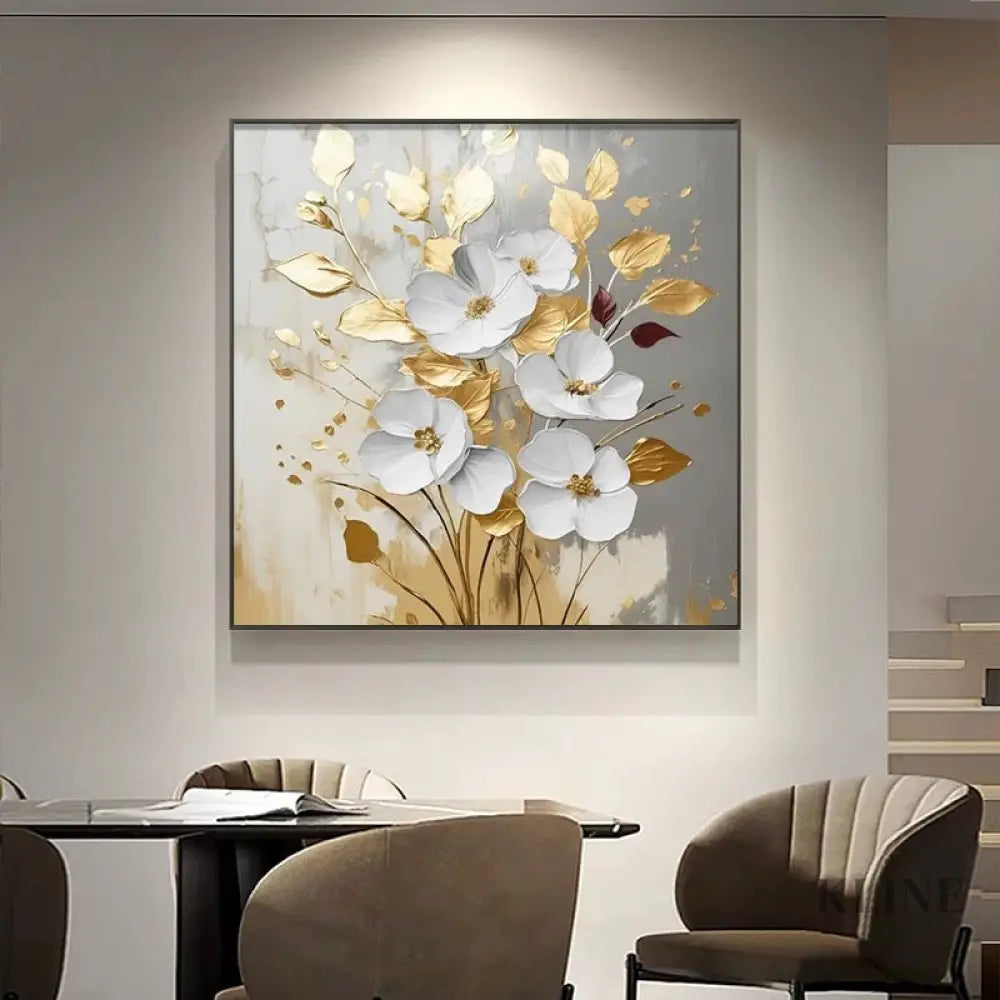 Gilded Bouquet - Hand Painting 
