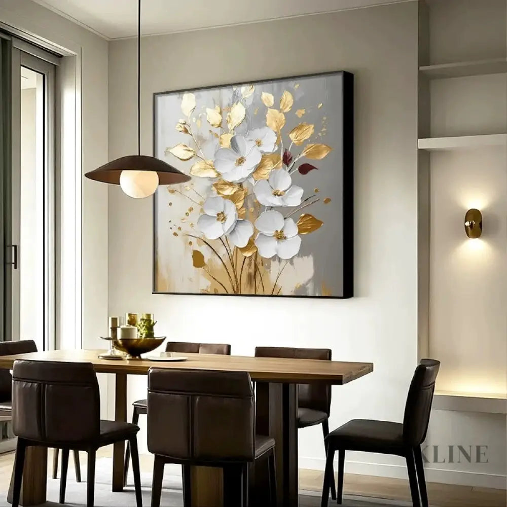 Gilded Bouquet - Hand Painting 