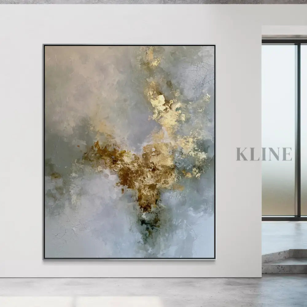 Gilded Cloud Drift - Hand Painting