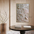 Ginkgo Relief in Soft Ivory - Hand Painting