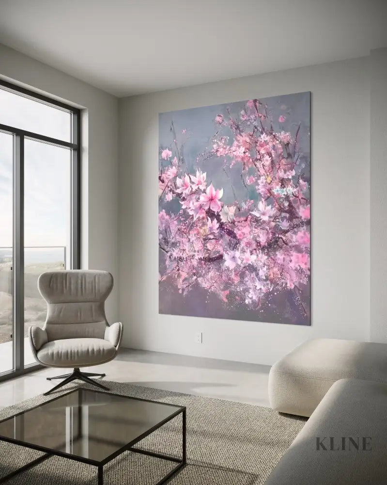 Glimmer of Sakura - Hand Painting